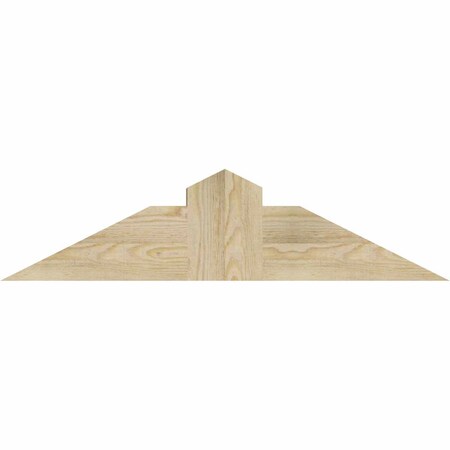 Ekena Millwork Portland Rough Sawn Timber Gable Bracket, Douglas Fir, 36"W x 9"H x 6"D x 6"F, 6/12 Pitch GBW036X09X0606POR00RDF
